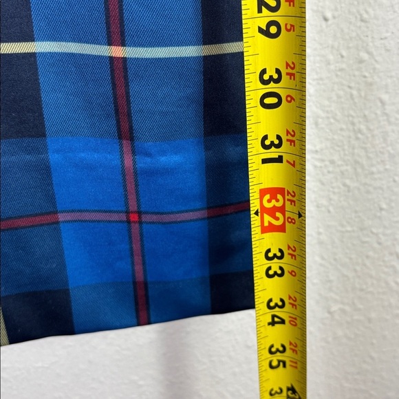 Gretchen Scott Jersey Ruffneck Dress - Plaidly Cooper Blue size XS - Picture 3 of 9